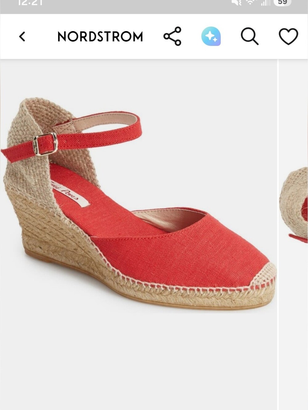 Toni Pons "Caldes" Linen Wedge Sandal